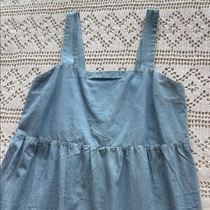 Denim-style Maxi Dress